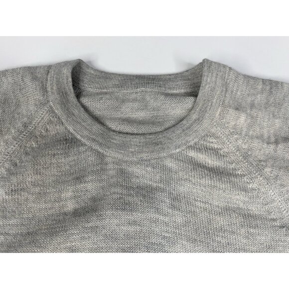 Paka Royal Alpaca Wool Sweater Men’s XXL Heather Grey Handmade Crewneck Pullover - Picture 12 of 16